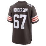 C.Browns #67 LaDarius Henderson Brown Team Game Stitched American Football Jerseys