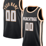 Custom A.Hawks Active Player Black 2025-26 City Edition Swingman Stitched Basketball Jersey