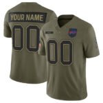Custom B.Bills Active Player Olive 2025 Salute to Service Limited Football Stitched Jersey