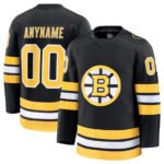 Custom B.Bruins Active Player Black 2025 Home Stitched American Hockey Jerseys