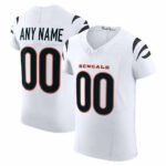 Custom C.Bengals White Vapor F.U.S.E. Elite Football Stitched Jersey