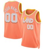 Custom C.Cavaliers Active Player Orange 2025-26 City Edition Swingman Stitched Basketball Jersey