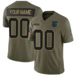 Custom C.Panthers Active Player Olive 2025 F.U.S.E. Salute to Service Limited Stitched Football Jersey