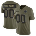 Custom D.Cowboys Active Player Olive 2025 F.U.S.E. Salute to Service Limited Football Stitched Jersey