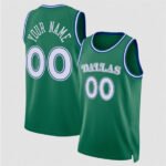 Custom D.Mavericks Active Player Green 2025 Classic Edition Stitched Basketball Jersey