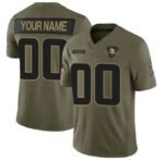 Custom MN.Vikings Active Player Olive 2025 F.U.S.E. Salute to Service Limited Stitched Football Jersey