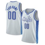 Custom O.Magic Active Player Silver 2025-26 City Edition Stitched Basketball Jersey