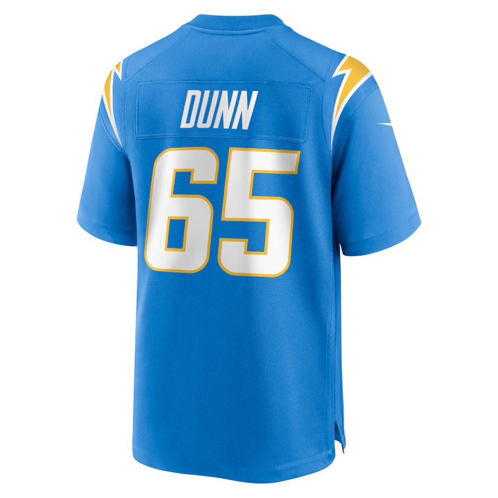 LA.Chargers_65MichaelDunnPowderBlueTeamGameJersey LA.Chargers #65 Michael Dunn Powder Blue Team Game Stitched American Football Jerseys - Image 1
