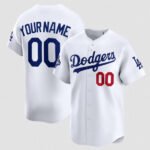 Custom Los Angeles Dodgers ACTIVE PLAYER White 2025 Champions Stitched Baseball Jersey