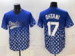 Los Angeles Dodgers #17 Shohei Ohtani Blue Limited Stitched Baseball Jersey