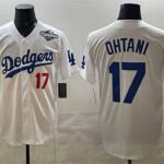 Los Angeles Dodgers #17 Shohei Ohtani White 2025 World Series Home Limited Stitched Baseball Jersey