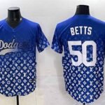 Los Angeles Dodgers #50 Mookie Betts Blue Limited Stitched Baseball Jersey