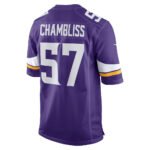 MN.Vikings #57 Chaz Chambliss Purple Team Game Stitched American Football Jerseys