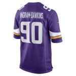 MN.Vikings #90 Tyrion Ingram-Dawkins Purple Team Game Stitched American Football Jerseys