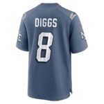 NE.Patriots #8 Stefon Diggs 2025 Rivalries Collection Game Jersey - Storm Blue Stitched American Football Jerseys
