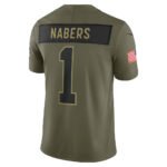 NY.Giants #1 Malik Nabers Olive 2025 Salute to Service Limited Stitched American Football Jerseys