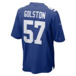 NY.Giants #57 Chauncey Golston Royal Team Game Stitched American Football Jerseys