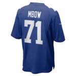 NY.Giants #71 Marcus Mbow Royal Team Game Stitched American Football Jerseys
