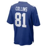NY.Giants #81 Beaux Collins Royal Team Game Stitched American Football Jerseys