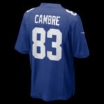 NY.Giants #83 Dalen Cambre Royal Team Game Stitched American Football Jerseys