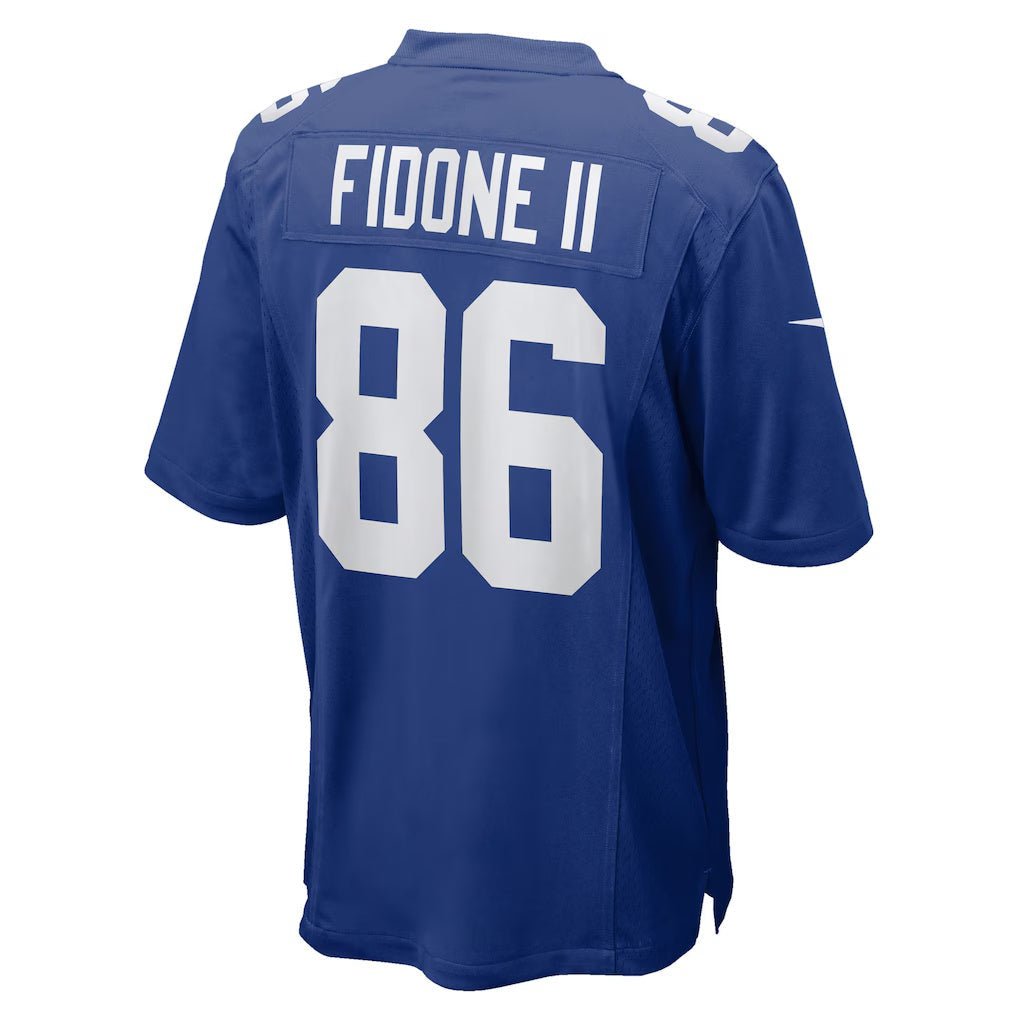 NY.Giants_86ThomasFidoneIIRoyalTeamGameJersey NY.Giants #86 Thomas Fidone II Royal Team Game Stitched American Football Jerseys - Image 1