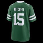 NY.Jets #15 Adonai Mitchell Legacy Green Team Game Stitched American Football Jerseys