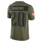 P.Eagles #20 Brian Dawkins Olive 2025 Salute to Service Retired Limited Stitched American Football Jerseys