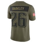 P.Eagles #26 Saquon Barkley Olive 2025 Salute to Service Limited Stitched American Football Jerseys