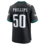 P.Eagles #50 Jaelan Phillips Black Alternate Game Stitched American Football Jerseys