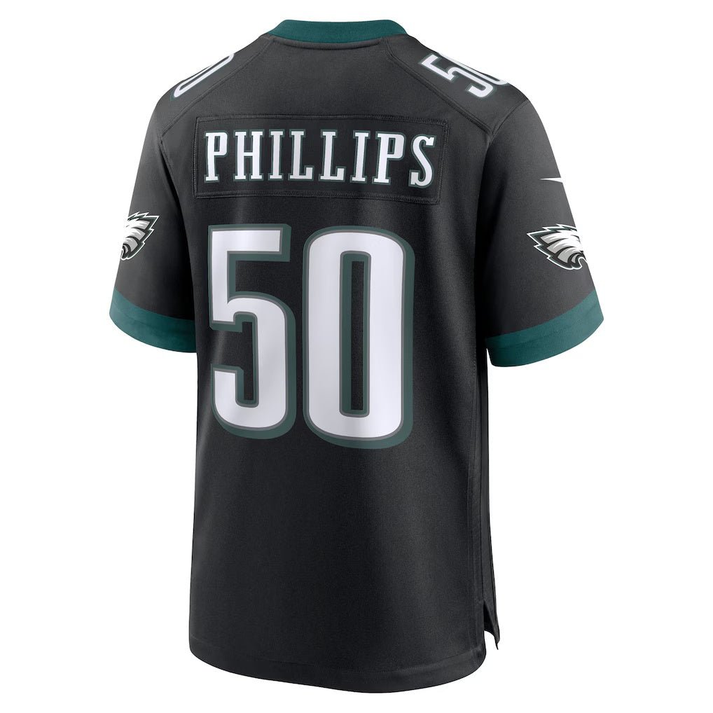 P.Eagles_50JaelanPhillipsBlackAlternateGameJersey P.Eagles #50 Jaelan Phillips Black Alternate Game Stitched American Football Jerseys - Image 1