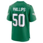 P.Eagles #50 Jaelan Phillips Kelly Green Alternate 2 Game Stitched American Football Jerseys