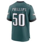 P.Eagles #50 Jaelan Phillips Midnight Green Team Game Stitched American Football Jerseys