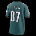 P.Eagles #87 Xavier Gipson Midnight Green Team Game Stitched American Football Jerseys