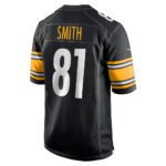 P.Steelers #81 Jonnu Smith Black Team Game Stitched American Football Jerseys