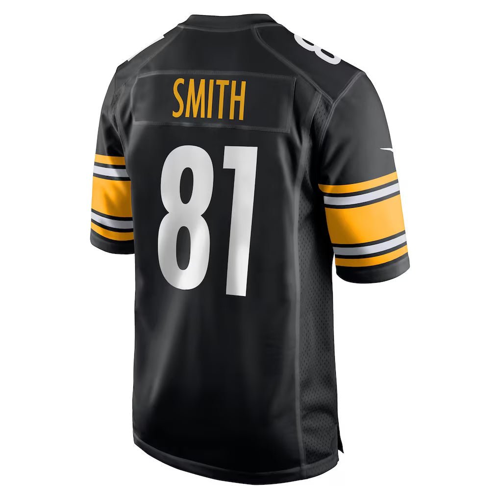 P.Steelers_81JonnuSmithBlackTeamGameJersey P.Steelers #81 Jonnu Smith Black Team Game Stitched American Football Jerseys - Image 1