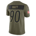 P.Steelers #90 T.J. Watt Olive 2025 Salute to Service Limited Stitched American Football Jerseys
