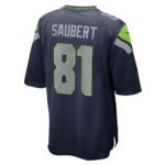 S.Seahawks #81 Eric Saubert College Navy Team Game Stitched American Football Jerseys