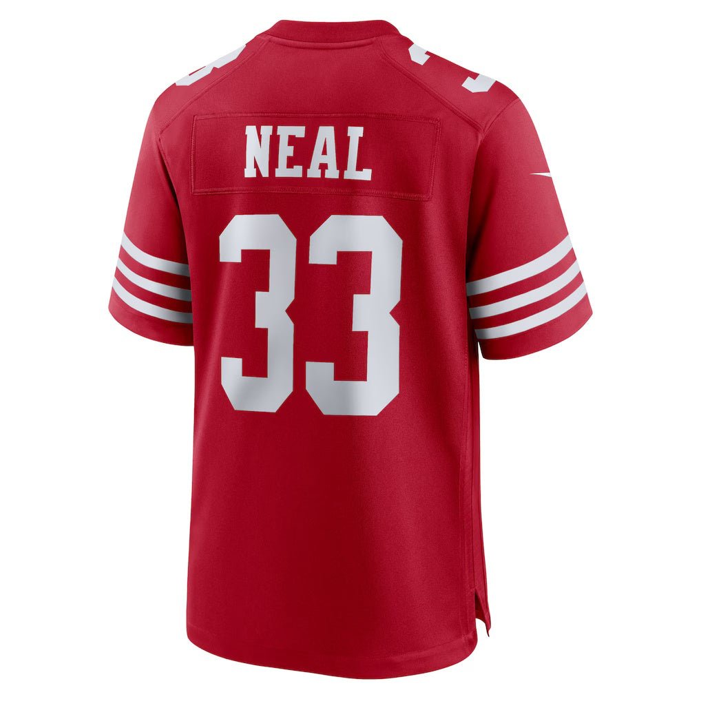 SF.49ers_33SiranNealScarletTeamGameJersey SF.49ers #33 Siran Neal Scarlet Team Game Stitched American Football Jerseys - Image 1