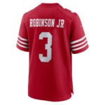 SF.49ers #3 Brian Robinson Jr. Scarlet Team Game Stitched American Football Jerseys