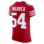 SF.49ers #54 Fred Warner Scarlet Vapor F.U.S.E. Elite Stitched American Football Jerseys