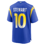 LA.Rams #10 Josaiah Stewart Royal Team Game Stitched American Football Jerseys