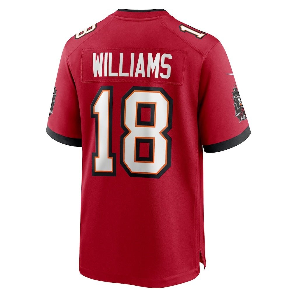 TB.Buccaneers_18JoshWilliamsRedTeamGameJersey TB.Buccaneers #18 Josh Williams Red Team Game American Football Jerseys - Image 1