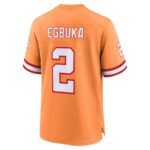 TB.Buccaneers #2 Emeka Egbuka Creamsicle Alternate 2 50th Season Game American Football Jerseys