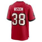 TB.Buccaneers #38 Rashad Wisdom Red Team Game American Football Jerseys