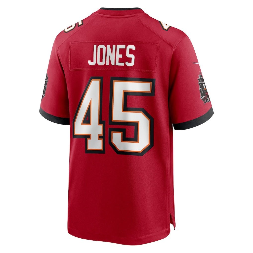TB.Buccaneers_45DeionJonesRedTeamGameJersey TB.Buccaneers #45 Deion Jones Red Team Game American Football Jerseys - Image 1