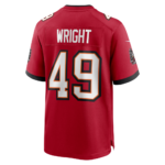 TB.Buccaneers #49 Owen Wright Red Team Game American Football Jerseys