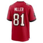 TB.Buccaneers #81 Ryan Miller Red Team Game American Football Jerseys