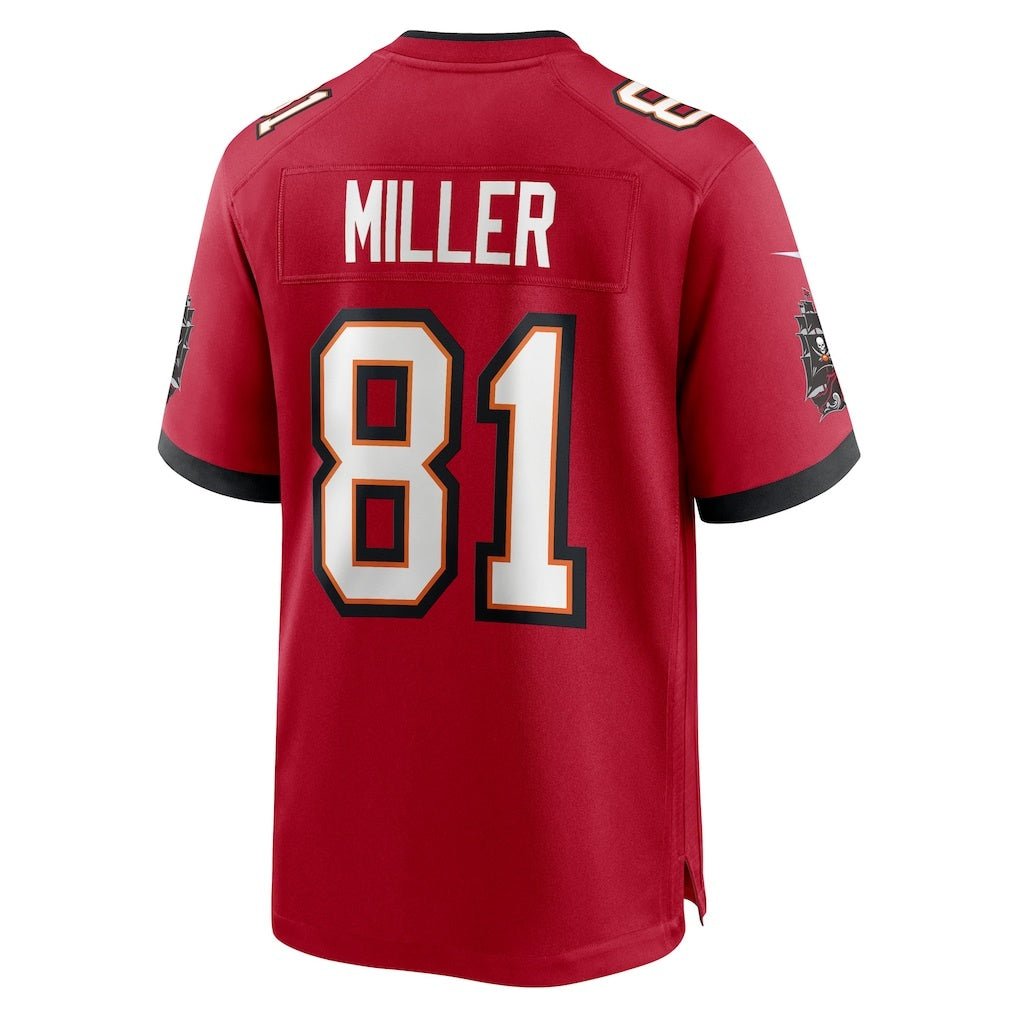TB.Buccaneers_81RyanMillerRedTeamGameJersey TB.Buccaneers #81 Ryan Miller Red Team Game American Football Jerseys - Image 1