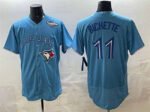 Toronto Blue Jays #11 Bo Bichette Blue 2025 World Series Flex Base Stitched Baseball Jersey