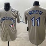 Toronto Blue Jays #11 Bo Bichette Gray 2025 World Series Home Cool Base Stitched Baseball Jersey
